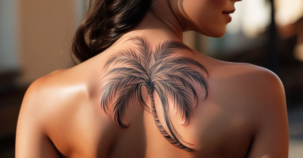 beach tattoo meaning palm tree tattoo ideas for women